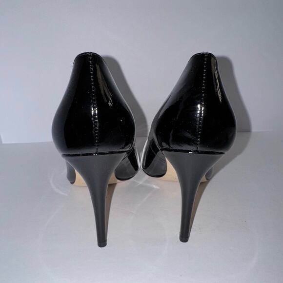 Kate spade Viola Black Patent Leather White Bow Pumps size 10 NIB - Picture 7 of 13